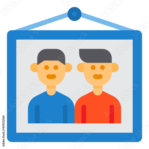 Family Picture flat icon