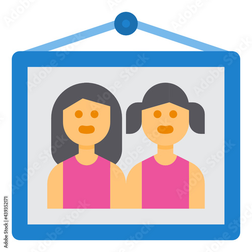 Family Picture flat icon
