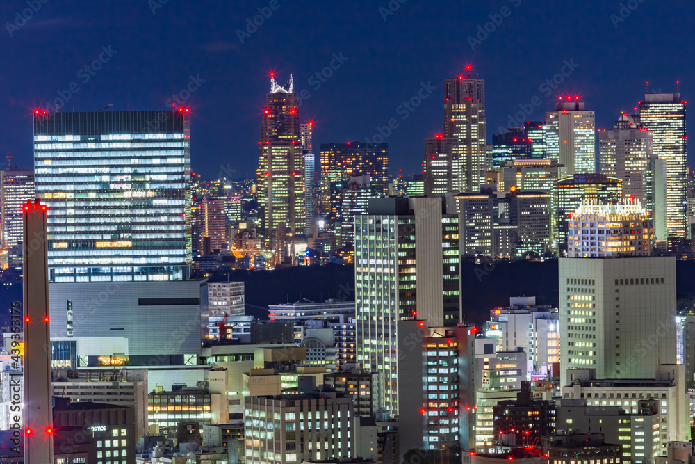 東京都市風景　夜