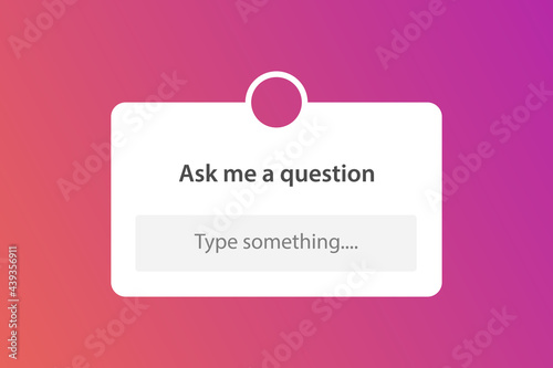 Ask me a question window sign