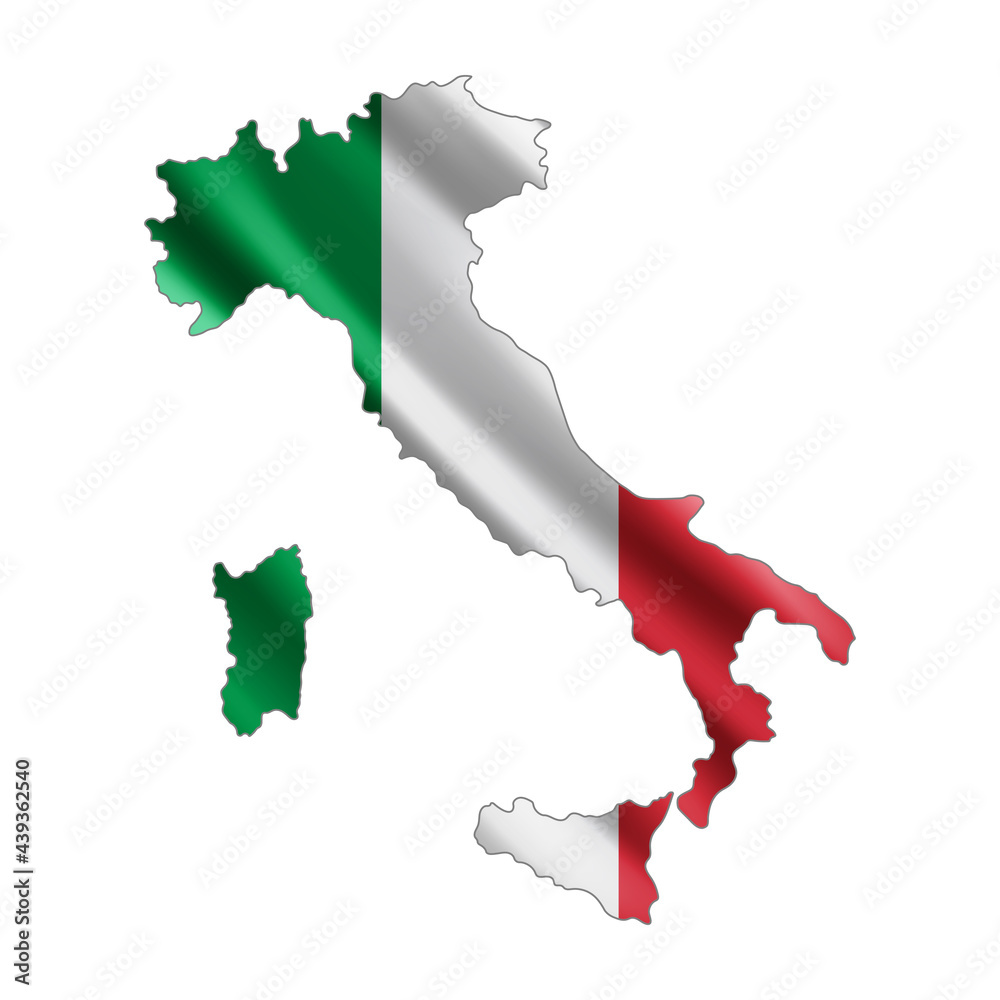 Obraz premium Map of Italy