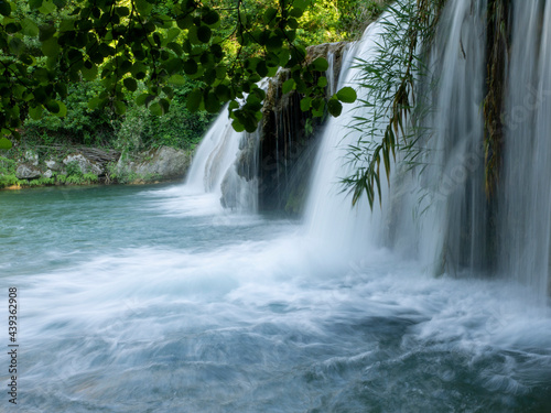 Ascoli Piceno (Italy), one of the two waterfalls of the Castellano stream, which fed the ancient papal paper mills.