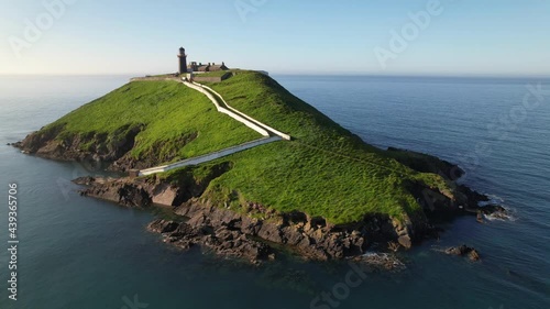 Ballycotton Lighthouse in county Cork is one of only two black lighthouses in Ireland photo