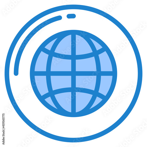 world blue style icon