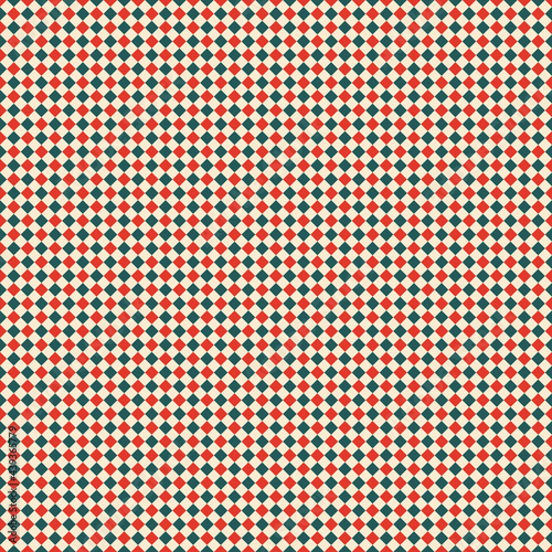 Blue and orange checkered pattern background