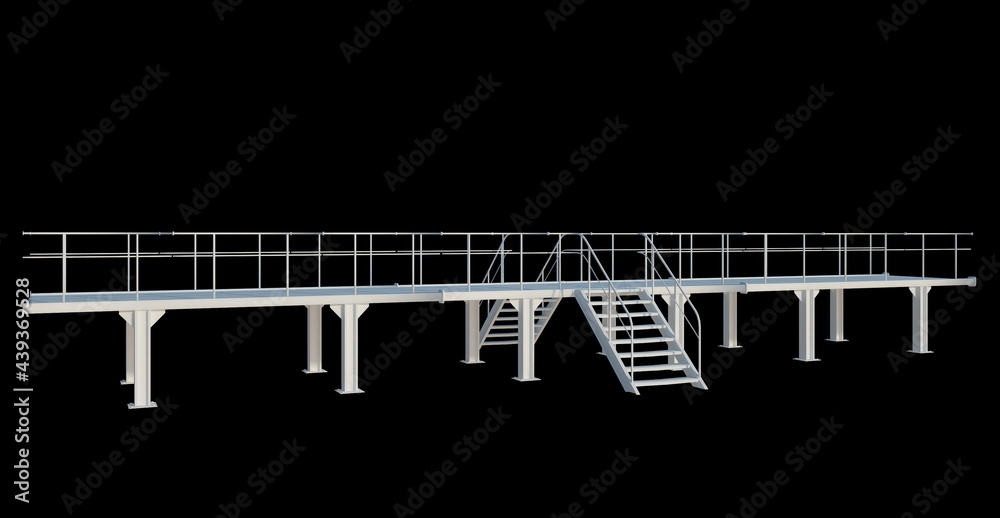 3d Render Building Structure On Isolated 3d Render Building Structure On Isolated