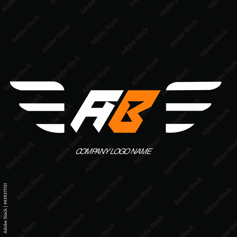 Letter AB Logo. Initial Letter Design Vector . Letter AB Logo. Initial Letter Design Vector .