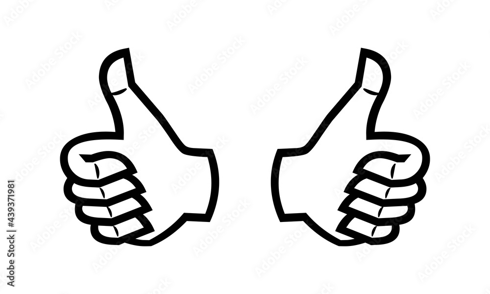Thumbs, Thumbs up, Thumbs up and down, Thumbs Vector And Clip Art Stock Vector Adobe Stock