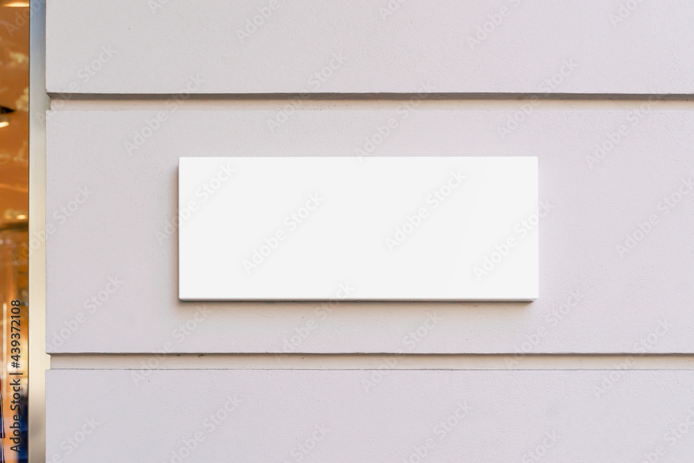 Blank store signage sign design mockup isolated, Clear shop template