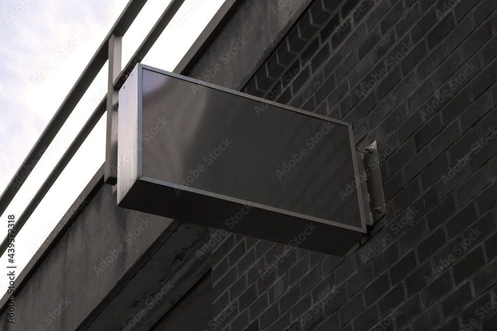 Blank store signage sign design mockup isolated, Clear shop template