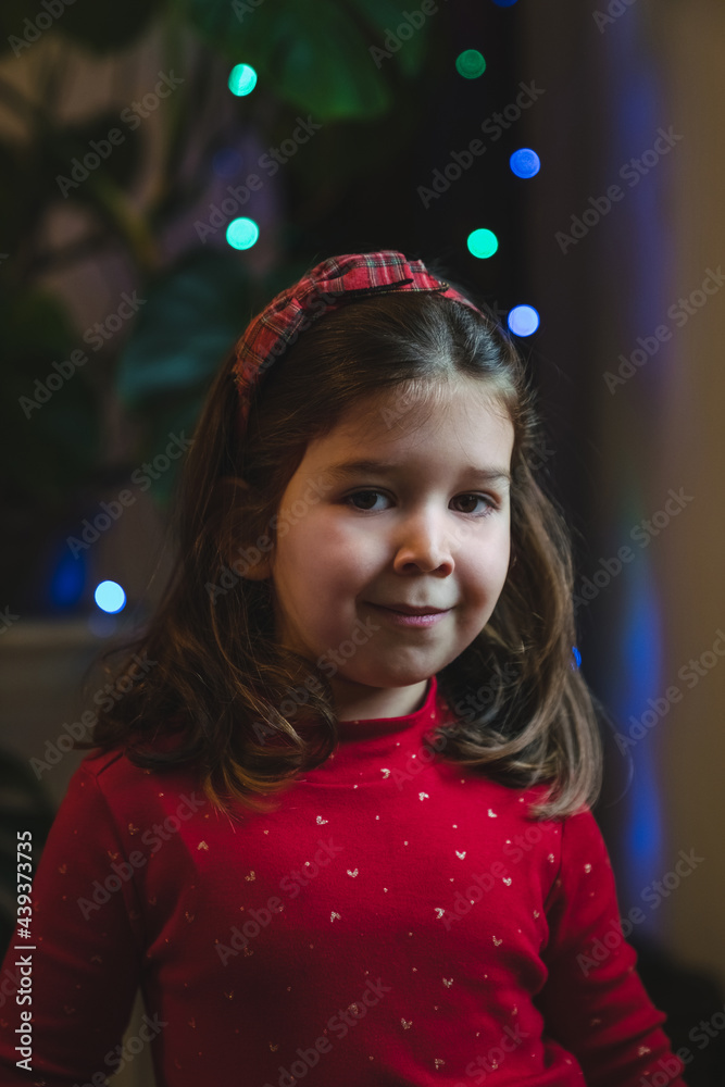Little Girl Portrait for Christmas Little Girl Portrait for Christmas