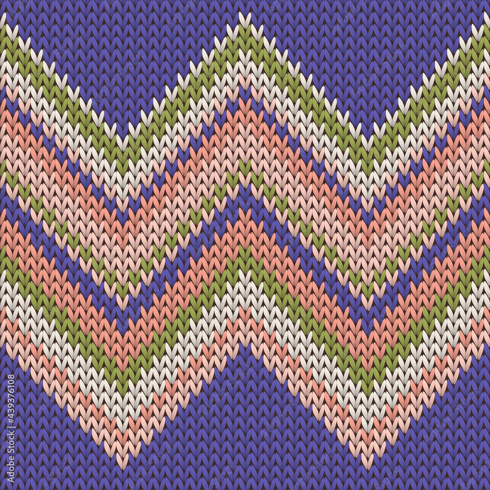 Soft zig zal lines christmas knit geometric