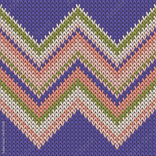 Soft zig zal lines christmas knit geometric