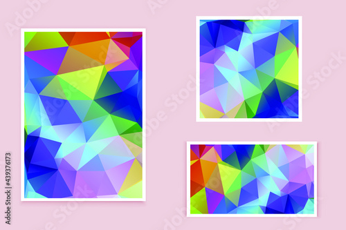abstract textured polygonal background vector. Blurry triangle design. The pattern can be used for the background.