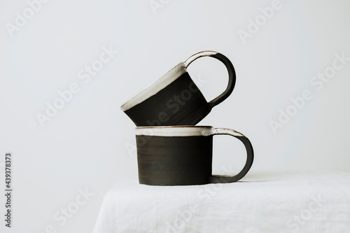 handmade ceramic coffee cup photo