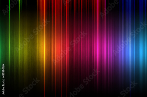 ストライプ状に輝く虹色の光 © BigmousE