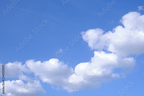 White  Fluffy Clouds In Blue Sky. Background From Clouds.