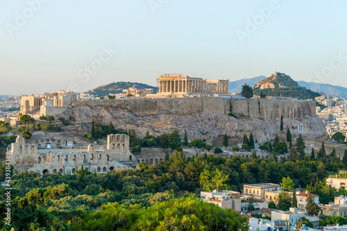 Acropolis with Parthenon temple in Athens, Greece