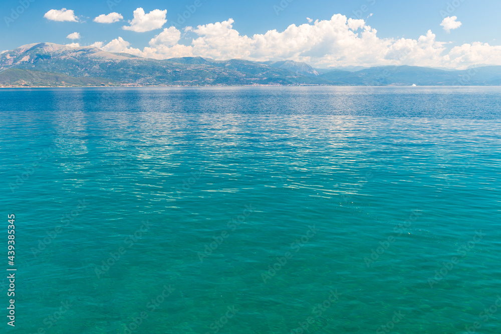 Beautiful seascape of Greece on a sunny day
