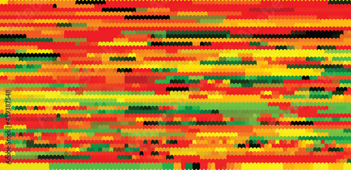 Striped pattern with reggae motif. Vector background