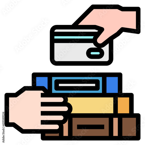 Book line icon