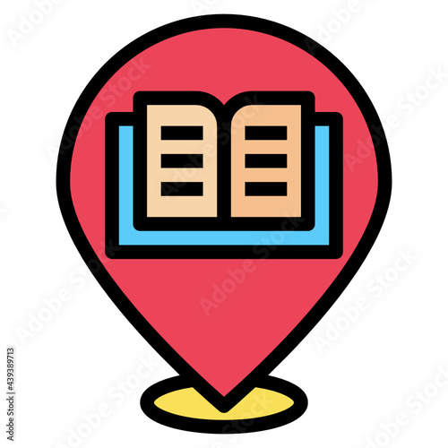 pin line icon