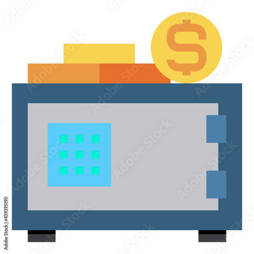 Strongbox flat icon