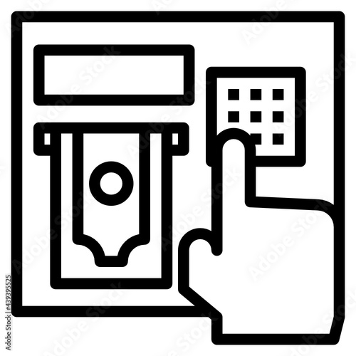 atm line icon