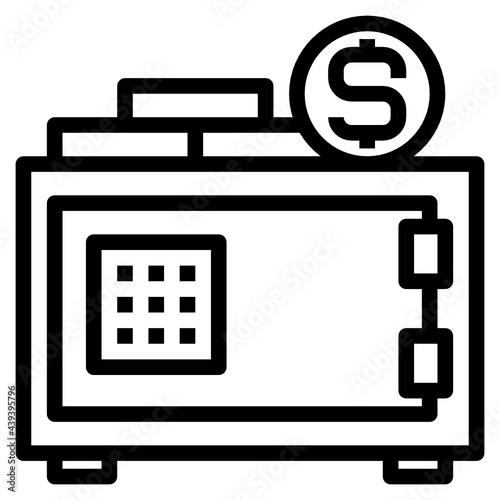 Strongbox line icon
