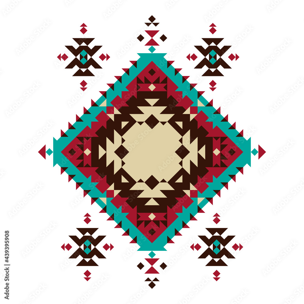 Vector Mexican Background. Ethnic Pattern.