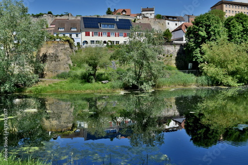 Häuser am Wasser in Breisach