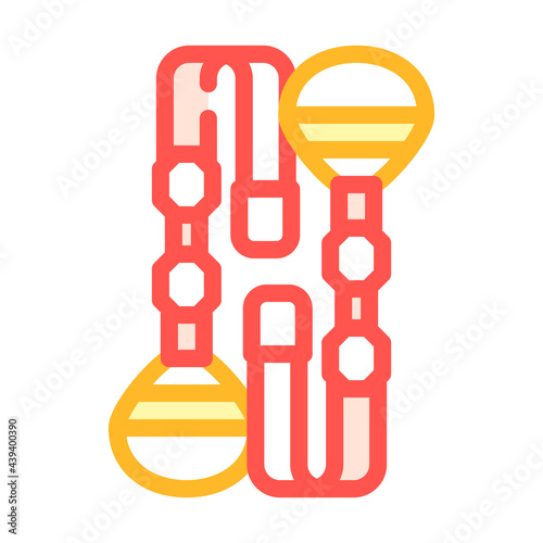 trx hinges gym equipment color icon vector. trx hinges gym equipment sign. isolated symbol illustration
