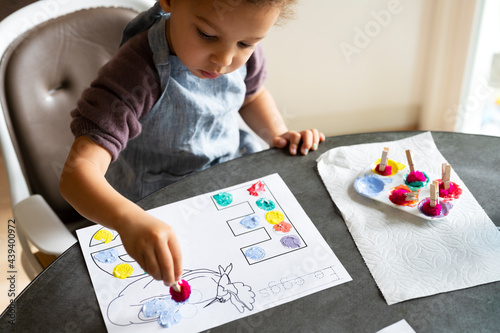 Easter Egg Art Pre K photo