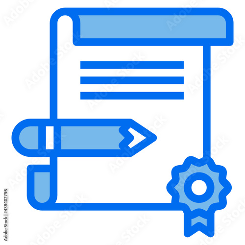 reward blue line icon
