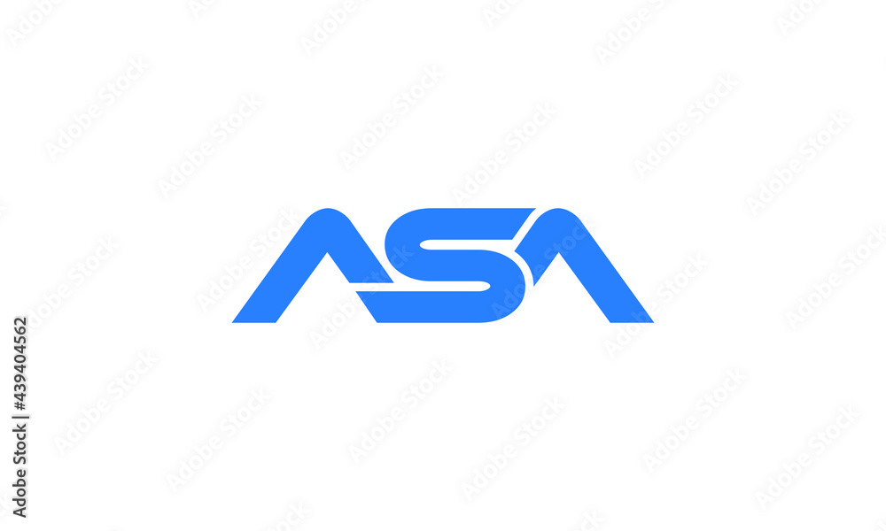 This is a unique ASA text logo This is a unique ASA text logo