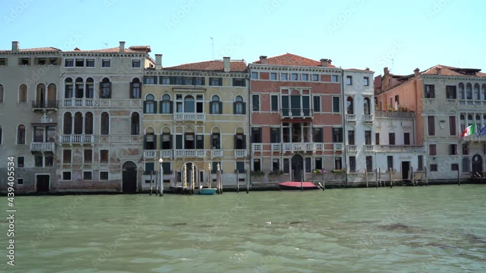 Venice, Italy - June 2021 - Walking through the less touristy streets of the lagoon city, among lesser-known canals, bridges and houses