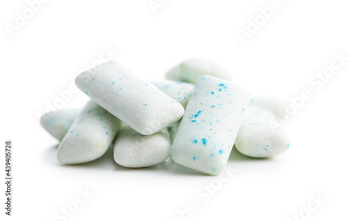 Fotografie Mint chewing gum pads.