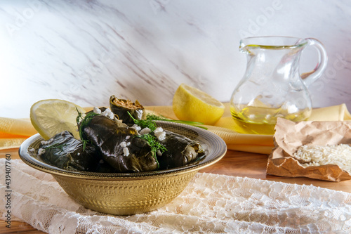 Yaprak Dolma, Stuffed Grape Leaves photo