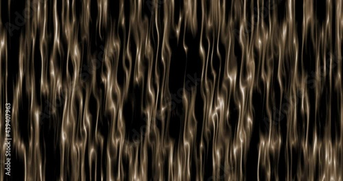 Animated digital vertical waves of curtain background in sepia. A night club vibe with glittery backdrop.