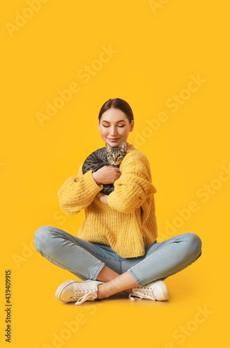 Beautiful young woman with ...