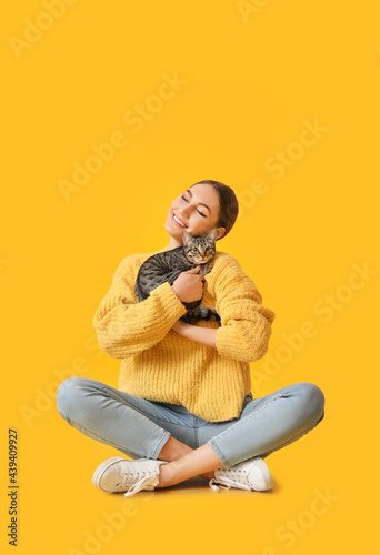 Beautiful young woman with ...