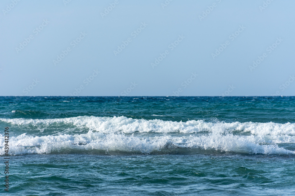 Waves on the beach.