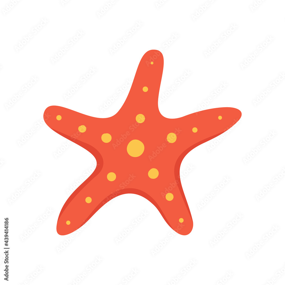 Cute hand drawn starfish. Vector illustration. Cute hand drawn starfish. Vector illustration.