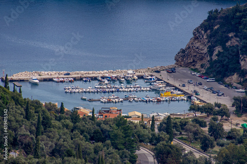Paleokastritsa Harbour in corfu greece