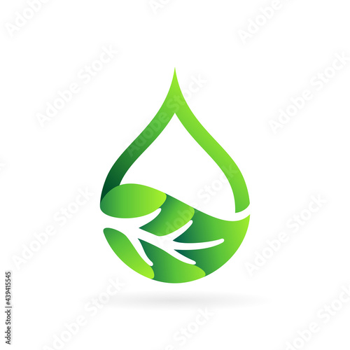 oil leaf extract droplet vector