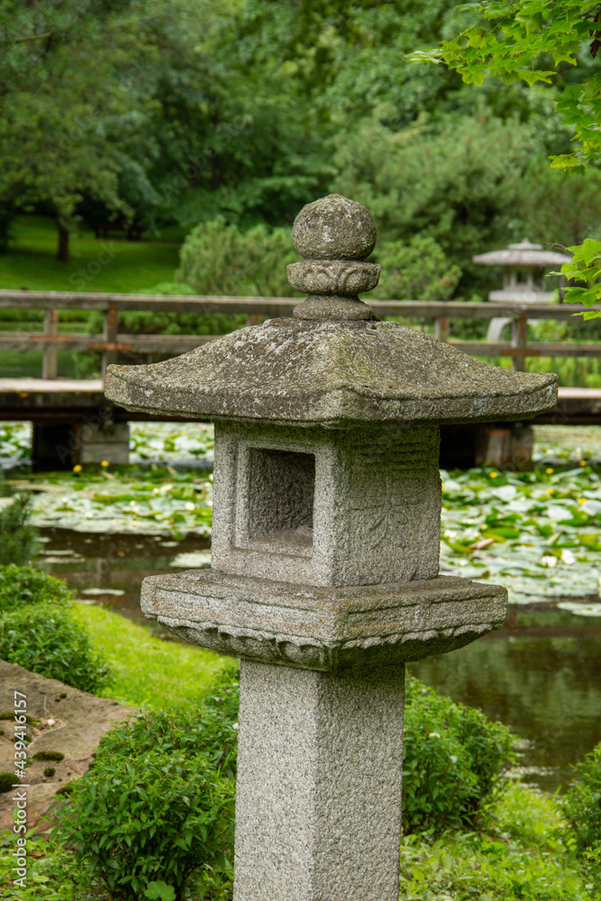 japanese stone lantern in the garden japanese stone lantern in the garden