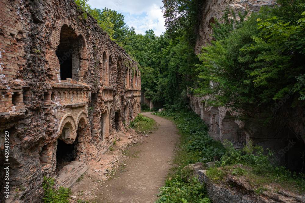 Abandoned Military Tarakaniv Fort (Dubno Fort, New Dubno Fortress) - a defensive structure of 19th century in Tarakaniv, Ukraine.