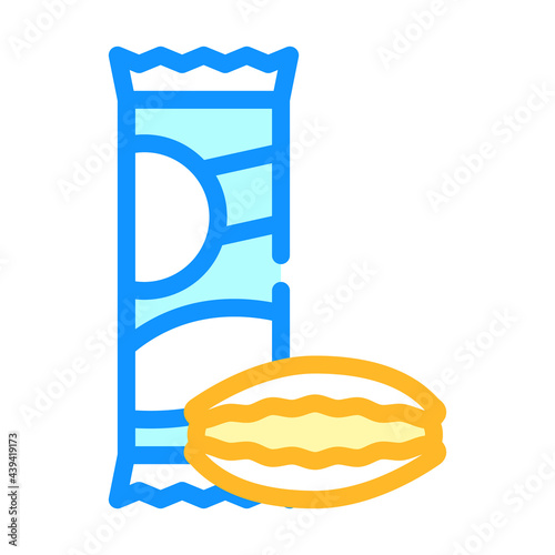 gnocchetti sardi pasta color icon vector. gnocchetti sardi pasta sign. isolated symbol illustration