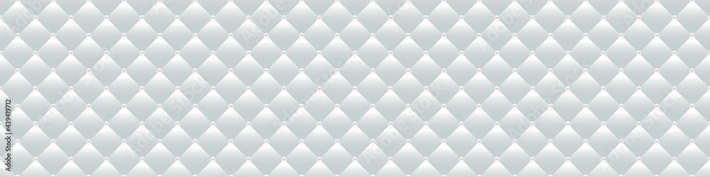 White luxury background with beads and rhombuses. Seamless vector illustration. White luxury background with beads and rhombuses. Seamless vector illustration.
