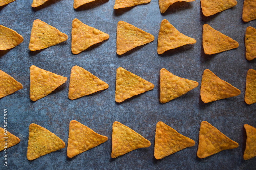 Fresh baked corn tortilla chip snack Fresh baked corn tortilla chip snack